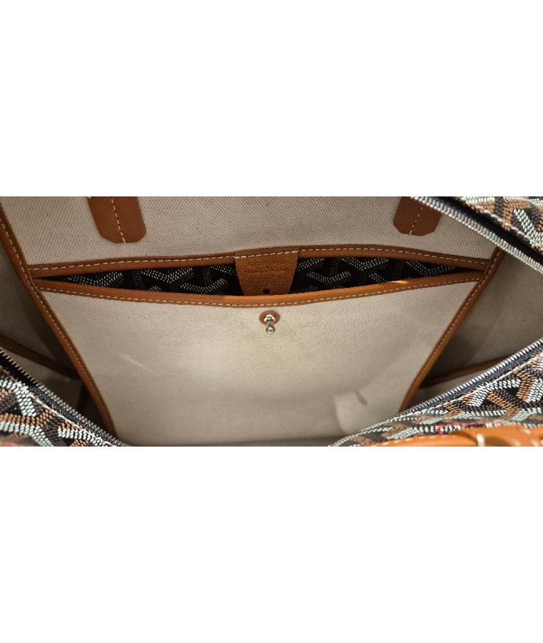 GOYARD Коричневая сумка тоут, фото 4