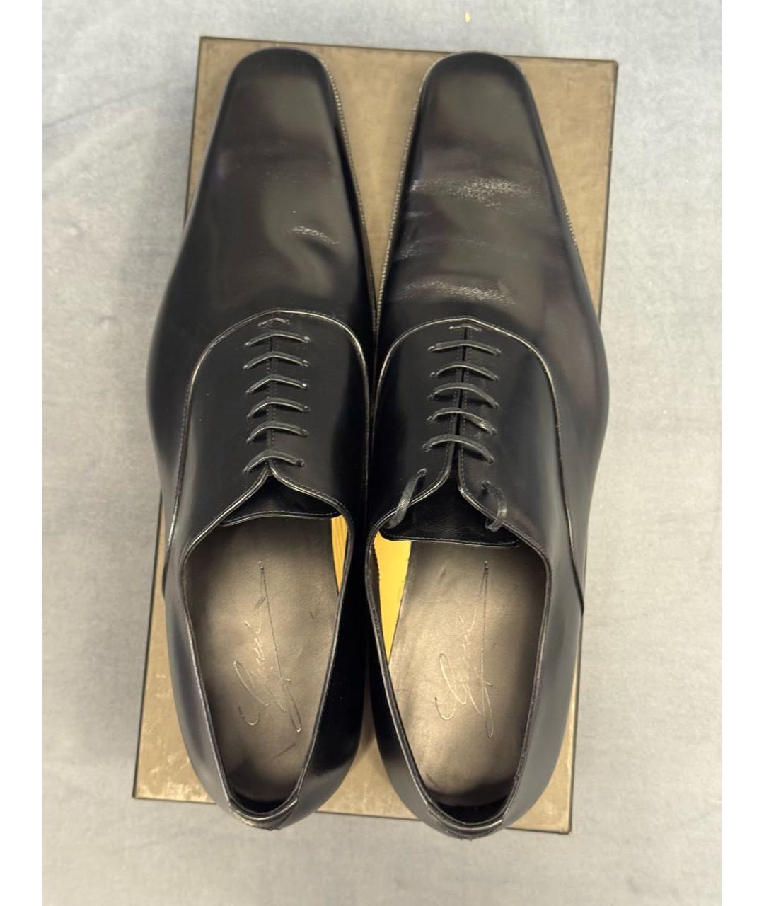 GUCCI Черные кожаные туфли, фото 3