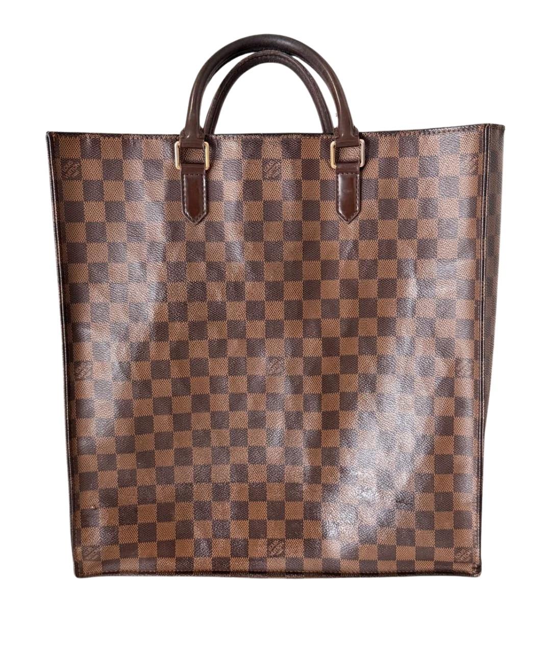 LOUIS VUITTON Коричневая сумка с короткими ручками, фото 1