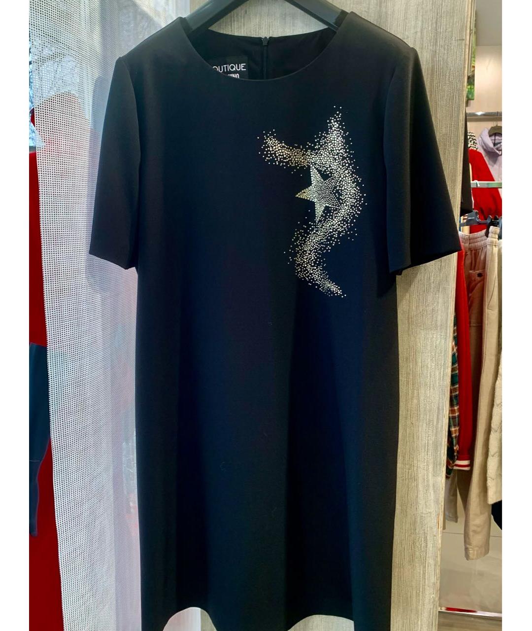 BOUTIQUE MOSCHINO Черное коктейльное платье, фото 4