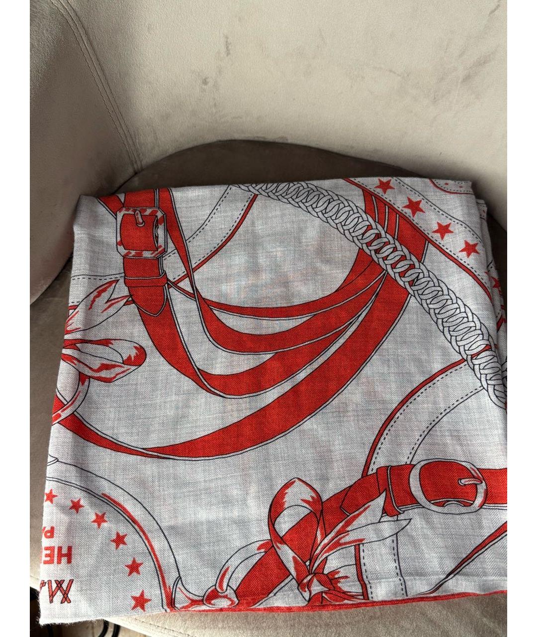 HERMES Мульти кашемировый платок, фото 6