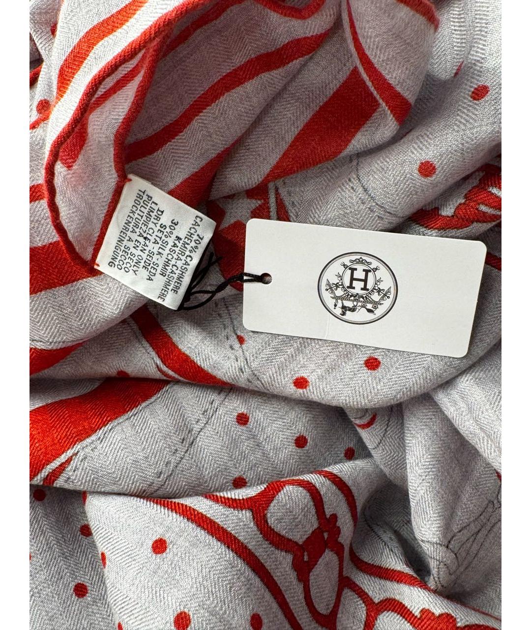 HERMES Мульти кашемировый платок, фото 3