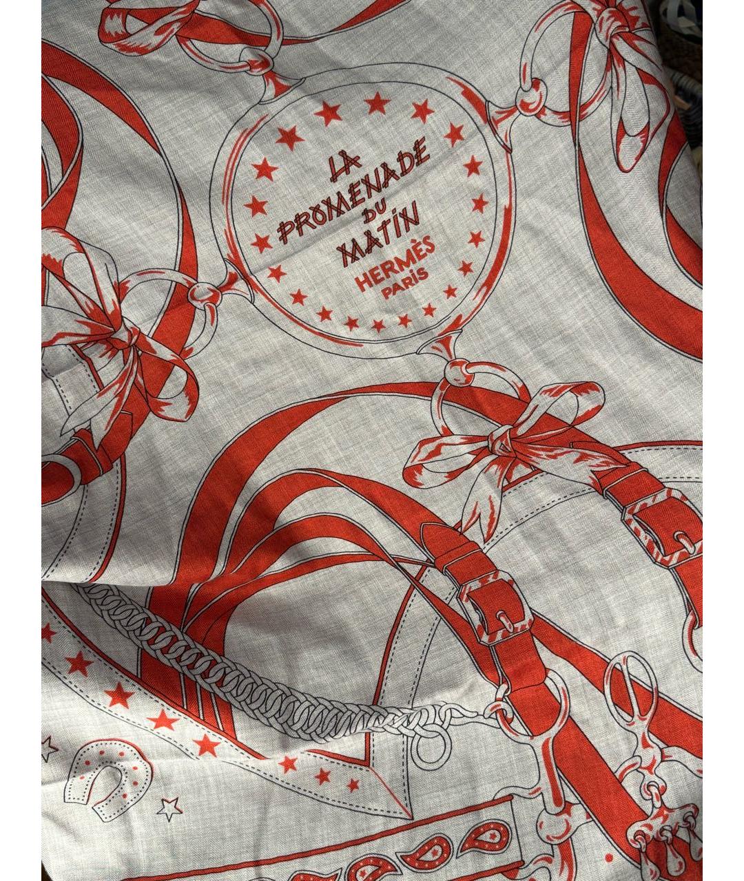 HERMES Мульти кашемировый платок, фото 5