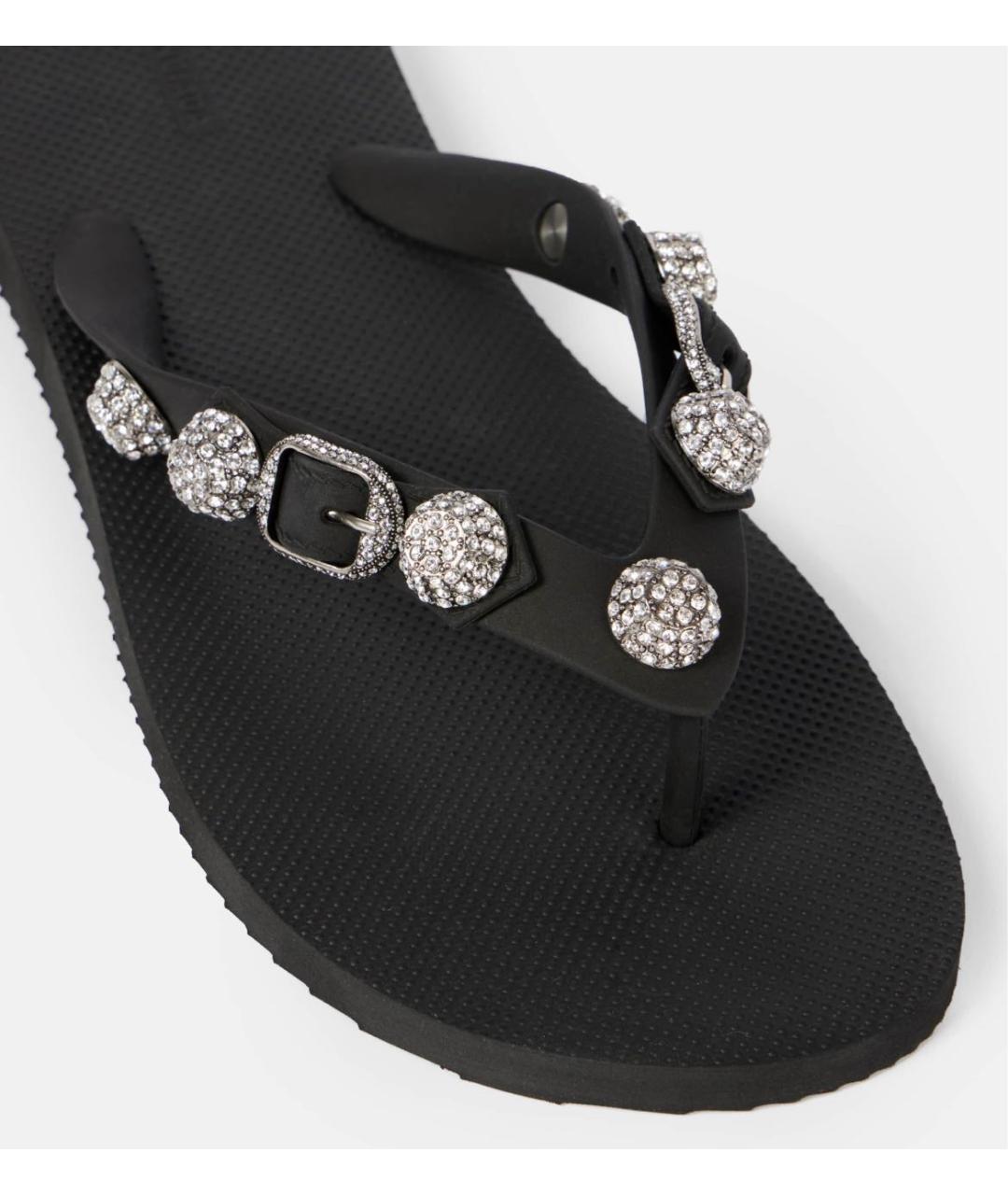 BALENCIAGA Черные шлепанцы, фото 3