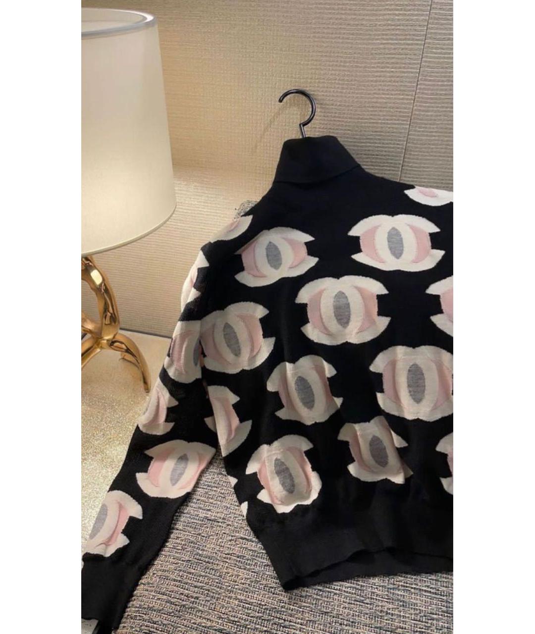 CHANEL Черная кашемировая водолазка, фото 2