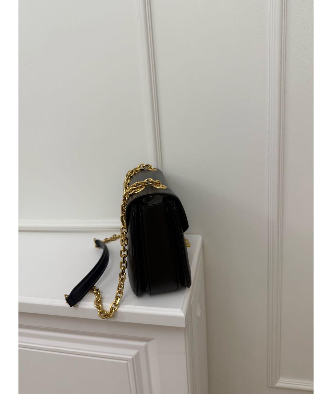 CELINE Черная кожаная сумка через плечо, фото 2