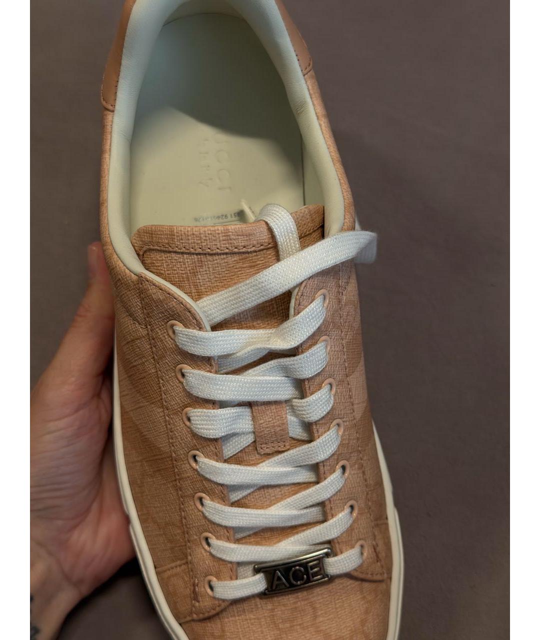 GUCCI Розовые кеды, фото 3