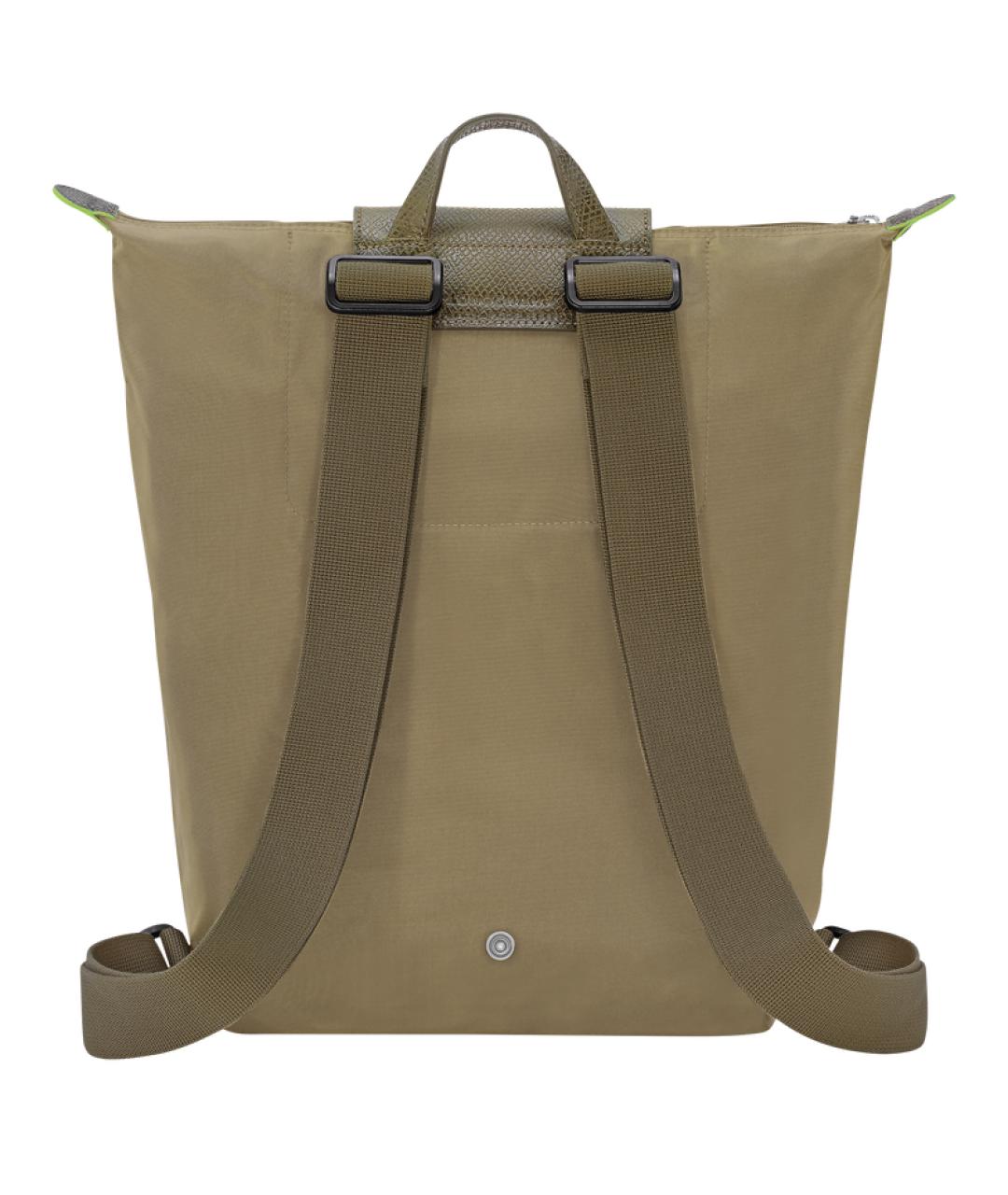 LONGCHAMP Зеленый синтетический рюкзак, фото 3