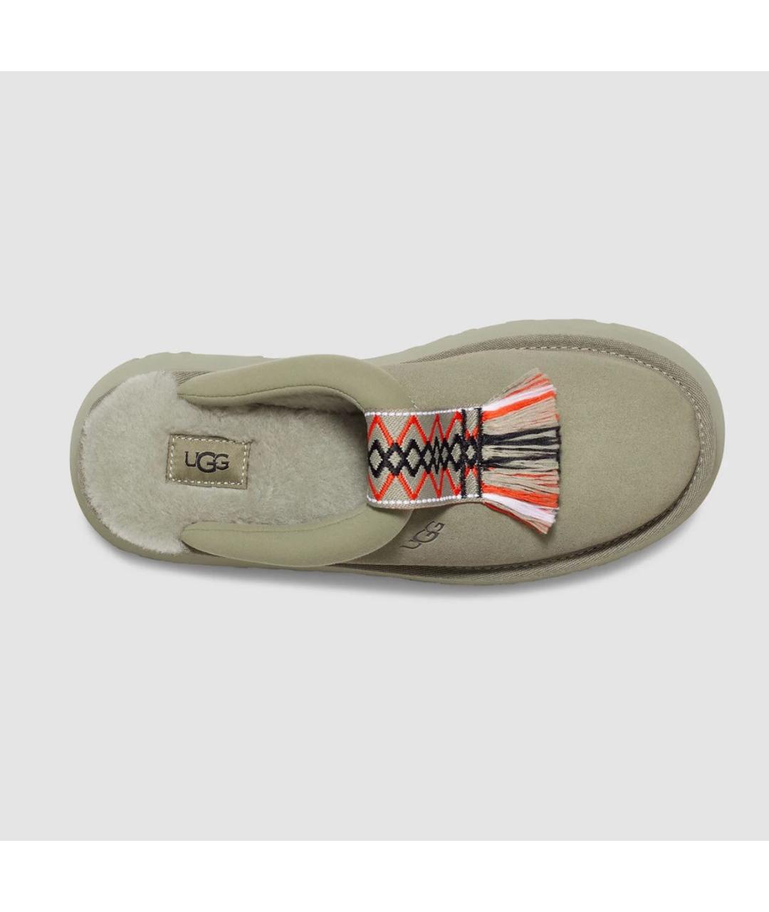 UGG AUSTRALIA Зеленые замшевые сабо, фото 3