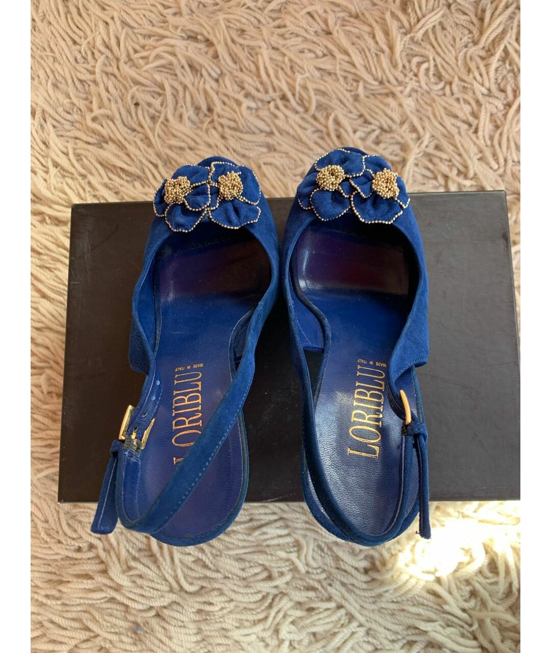 LORIBLU Синие замшевые туфли, фото 3