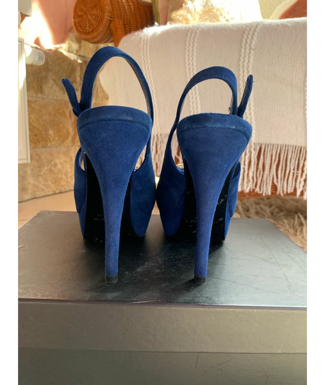 LORIBLU Синие замшевые туфли, фото 4