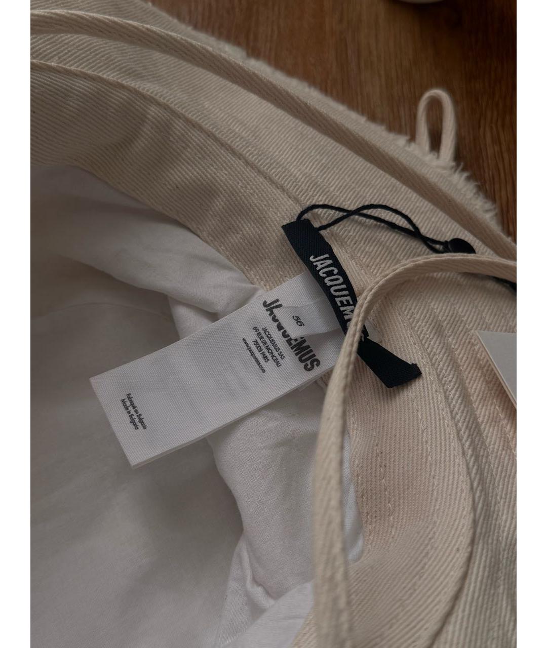JACQUEMUS Белая шляпа, фото 4