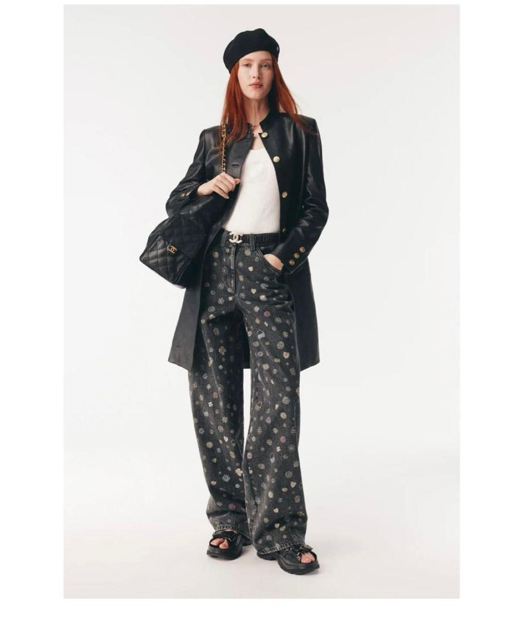 CHANEL Мульти хлопковые прямые джинсы, фото 2