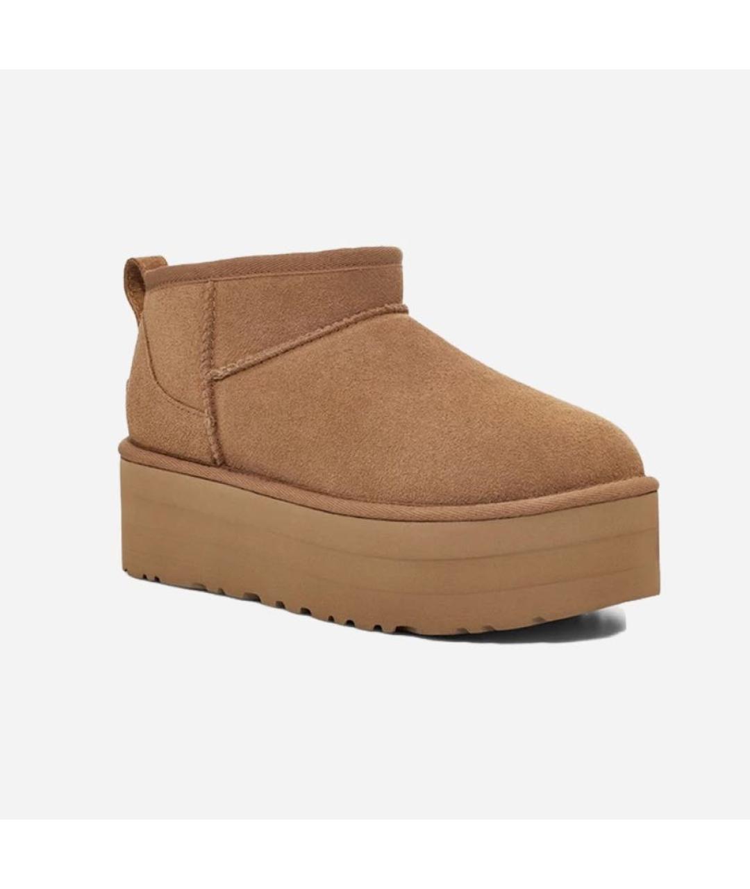 UGG AUSTRALIA Коричневые замшевые ботинки, фото 2