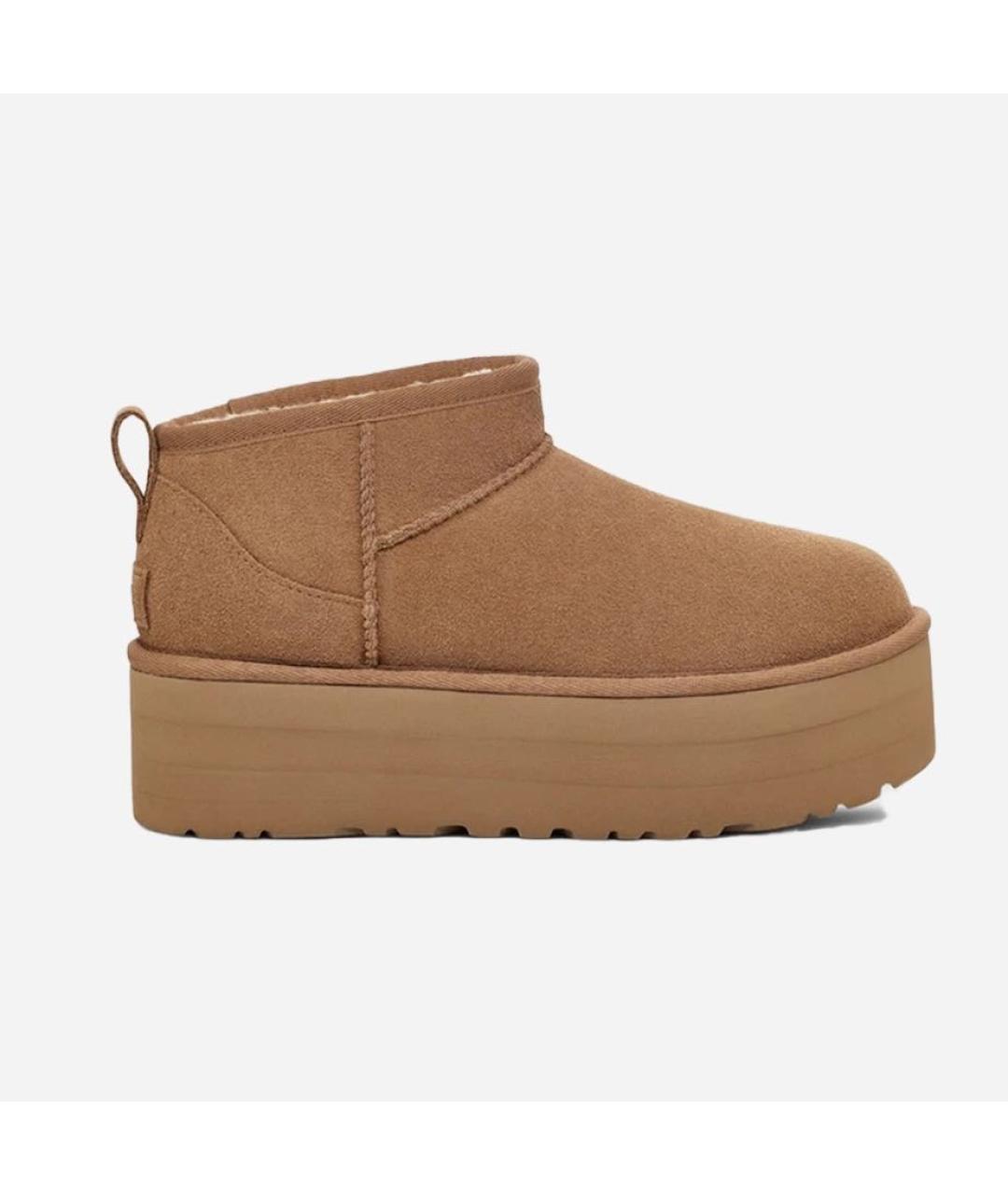 UGG AUSTRALIA Коричневые замшевые ботинки, фото 9