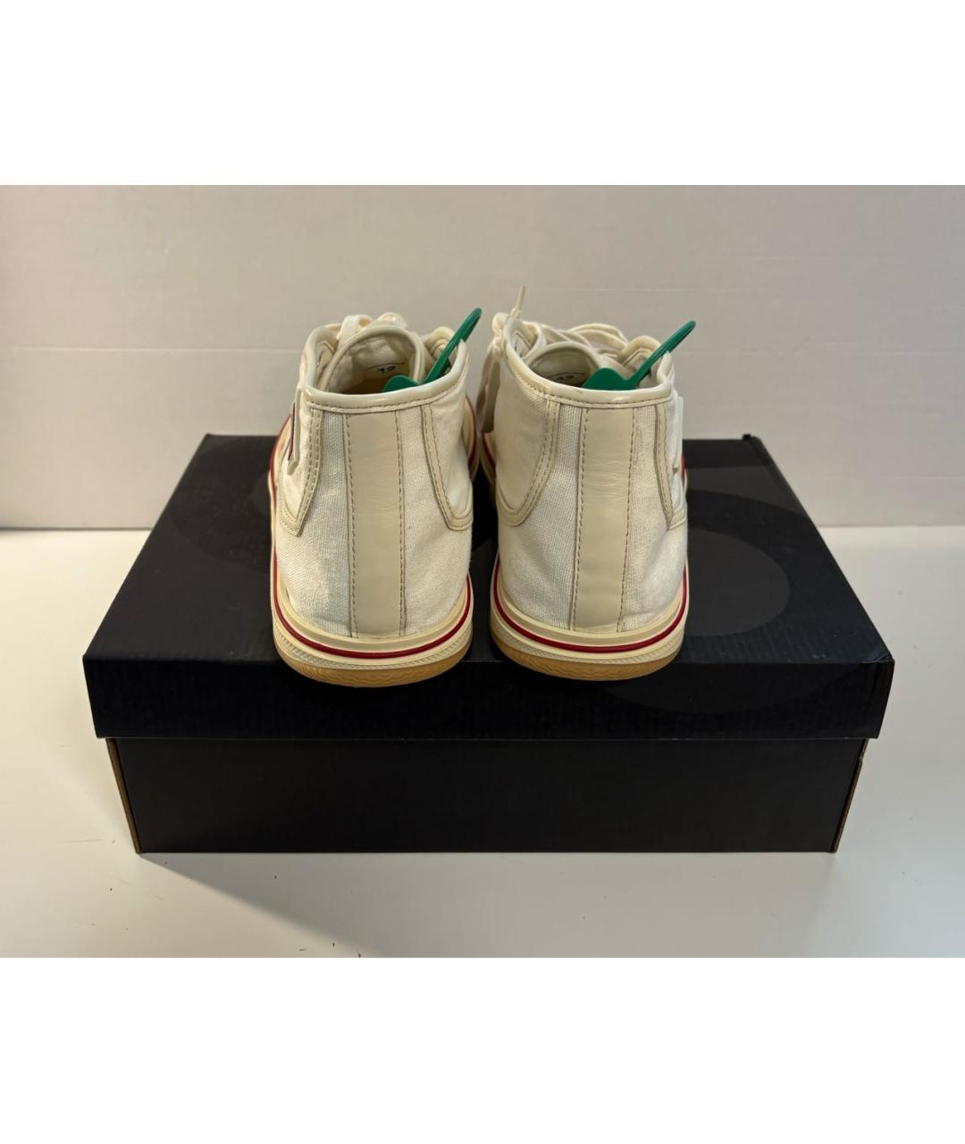 BOTTEGA VENETA Бежевые высокие кроссовки / кеды, фото 5