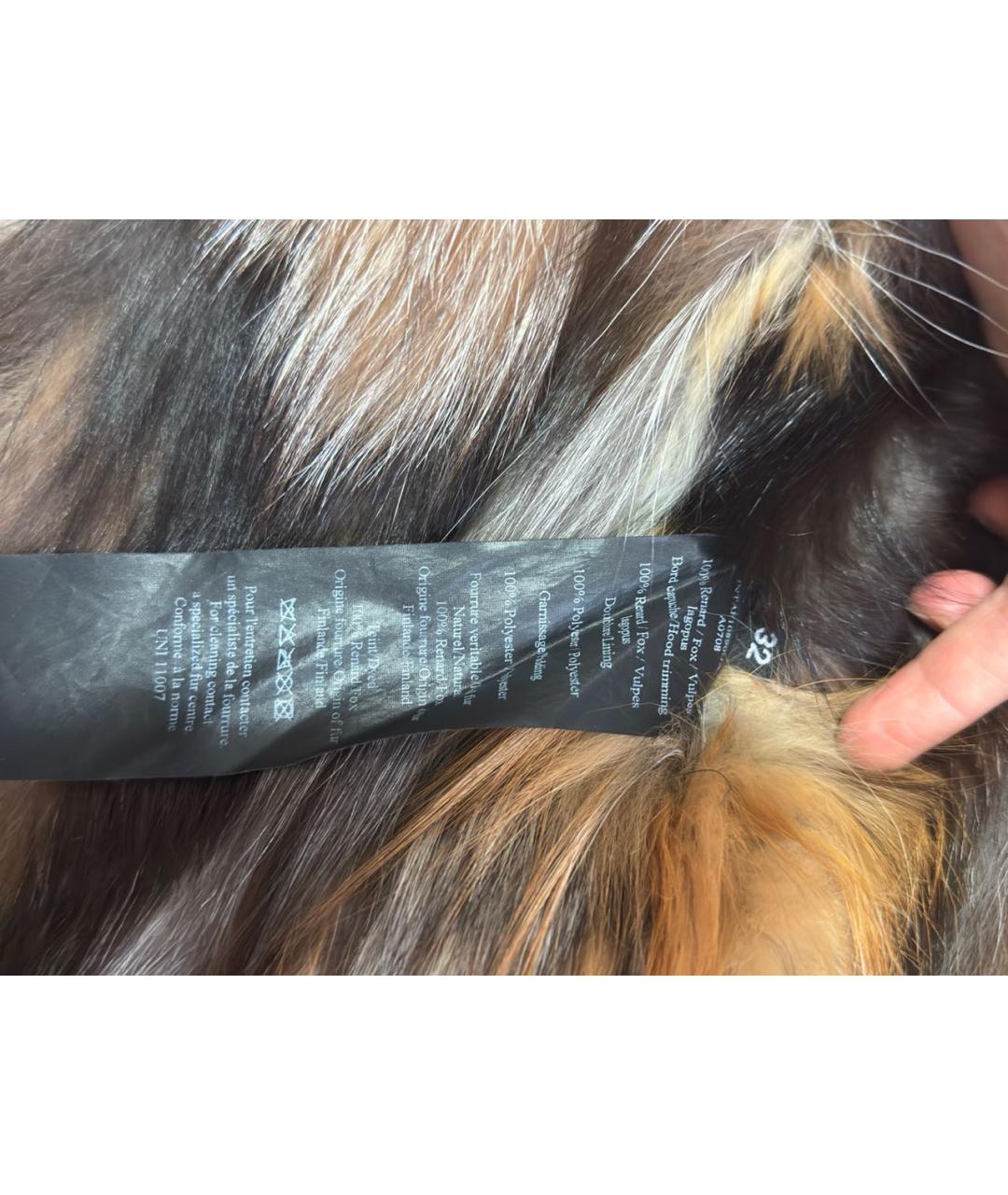 ARMY YVES SALOMON Черная хлопковая парка, фото 5