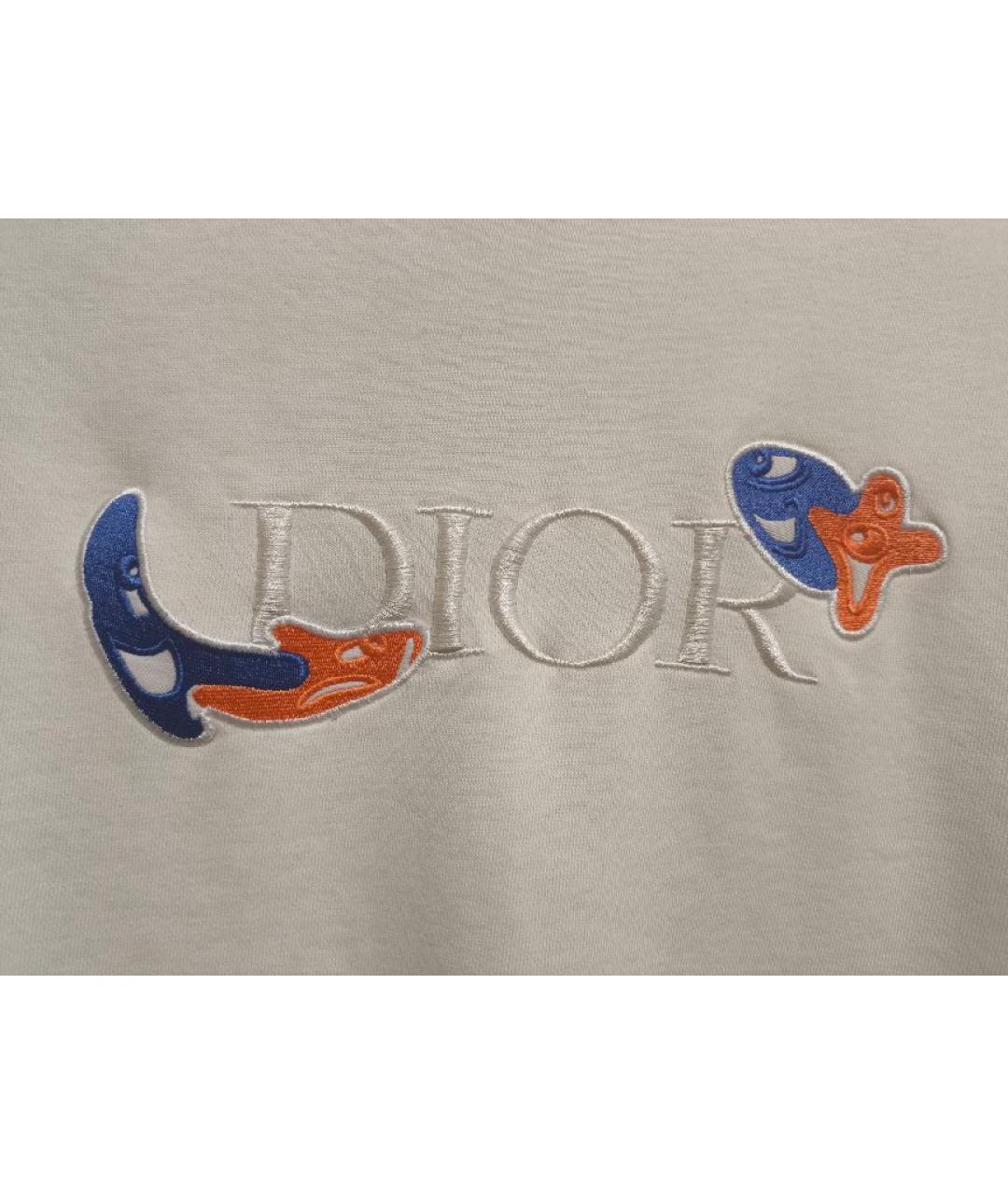 CHRISTIAN DIOR Белый хлопковый джемпер / свитер, фото 8