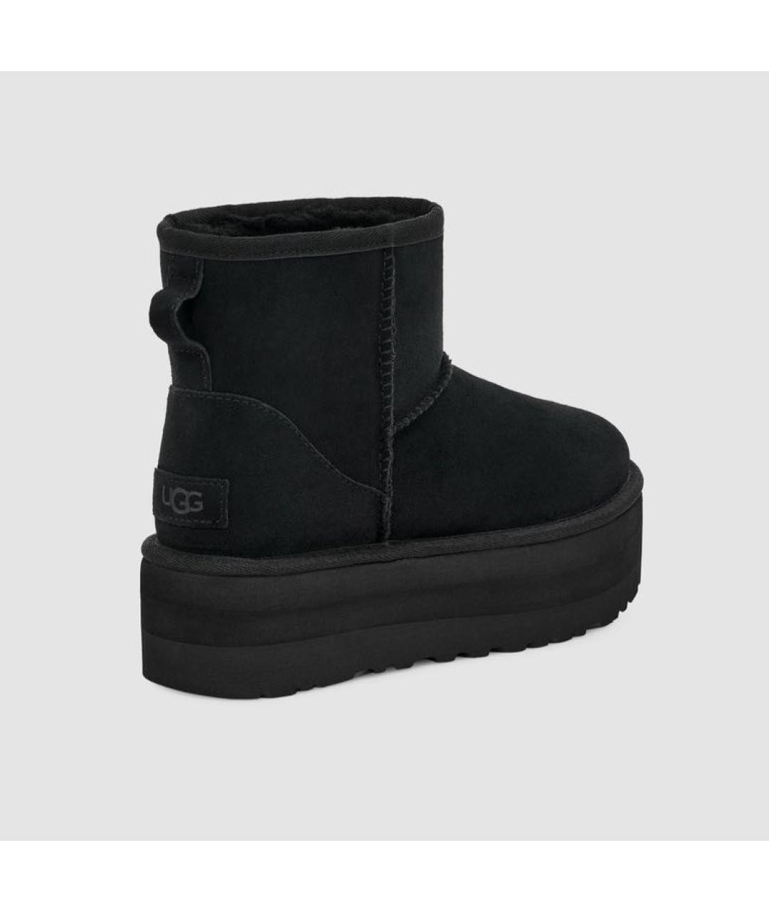 UGG AUSTRALIA Черные замшевые ботинки, фото 4