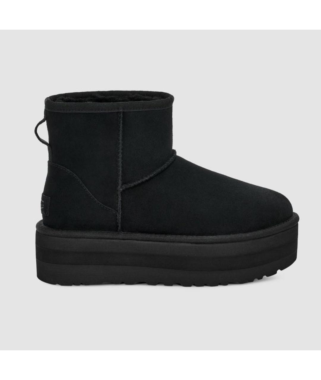 UGG AUSTRALIA Черные замшевые ботинки, фото 7