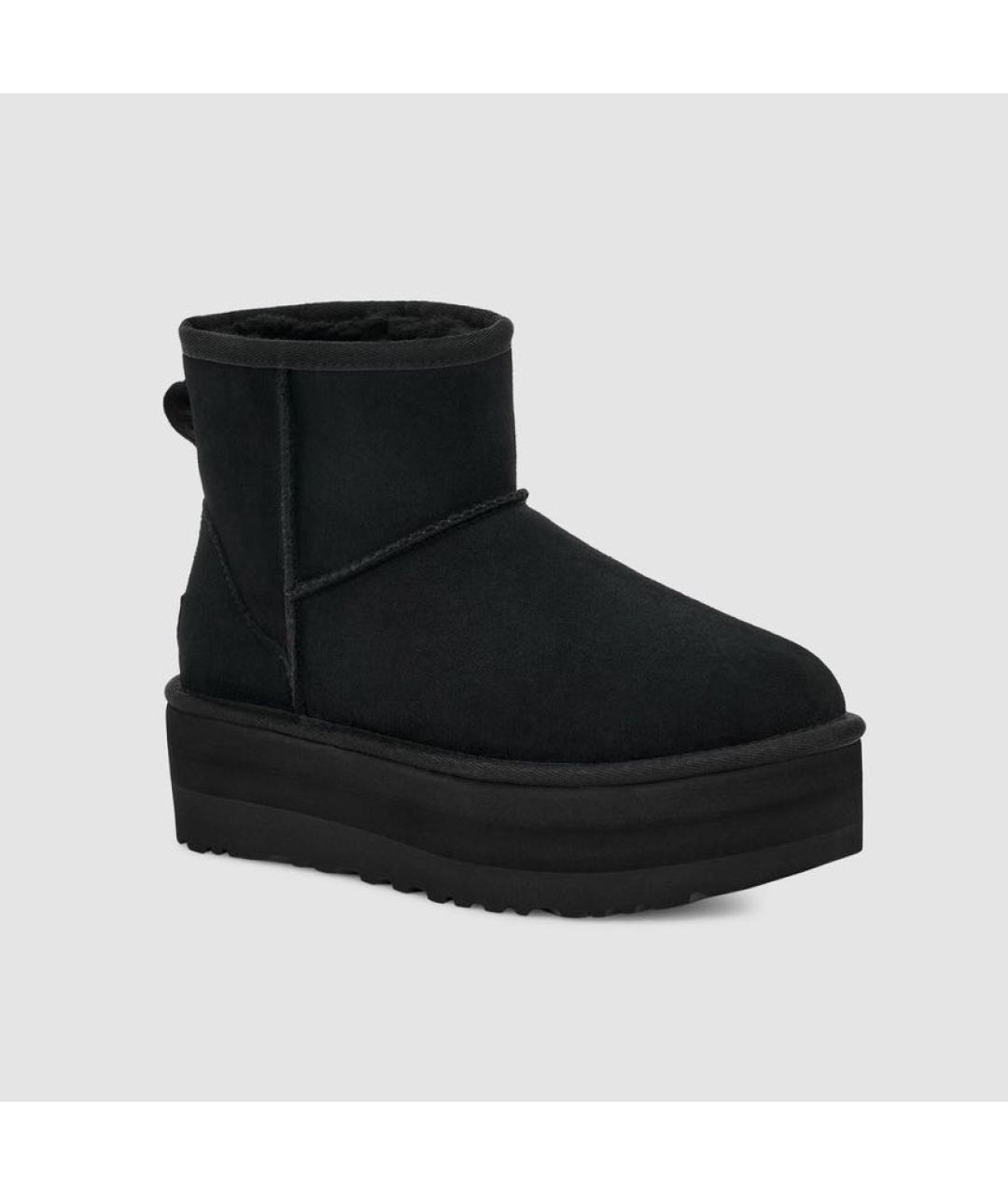 UGG AUSTRALIA Черные замшевые ботинки, фото 2