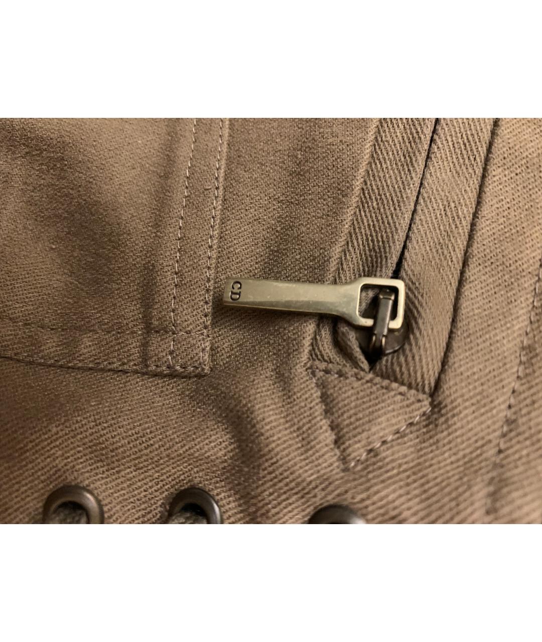 CHRISTIAN DIOR Горчичная хлопковая куртка, фото 5