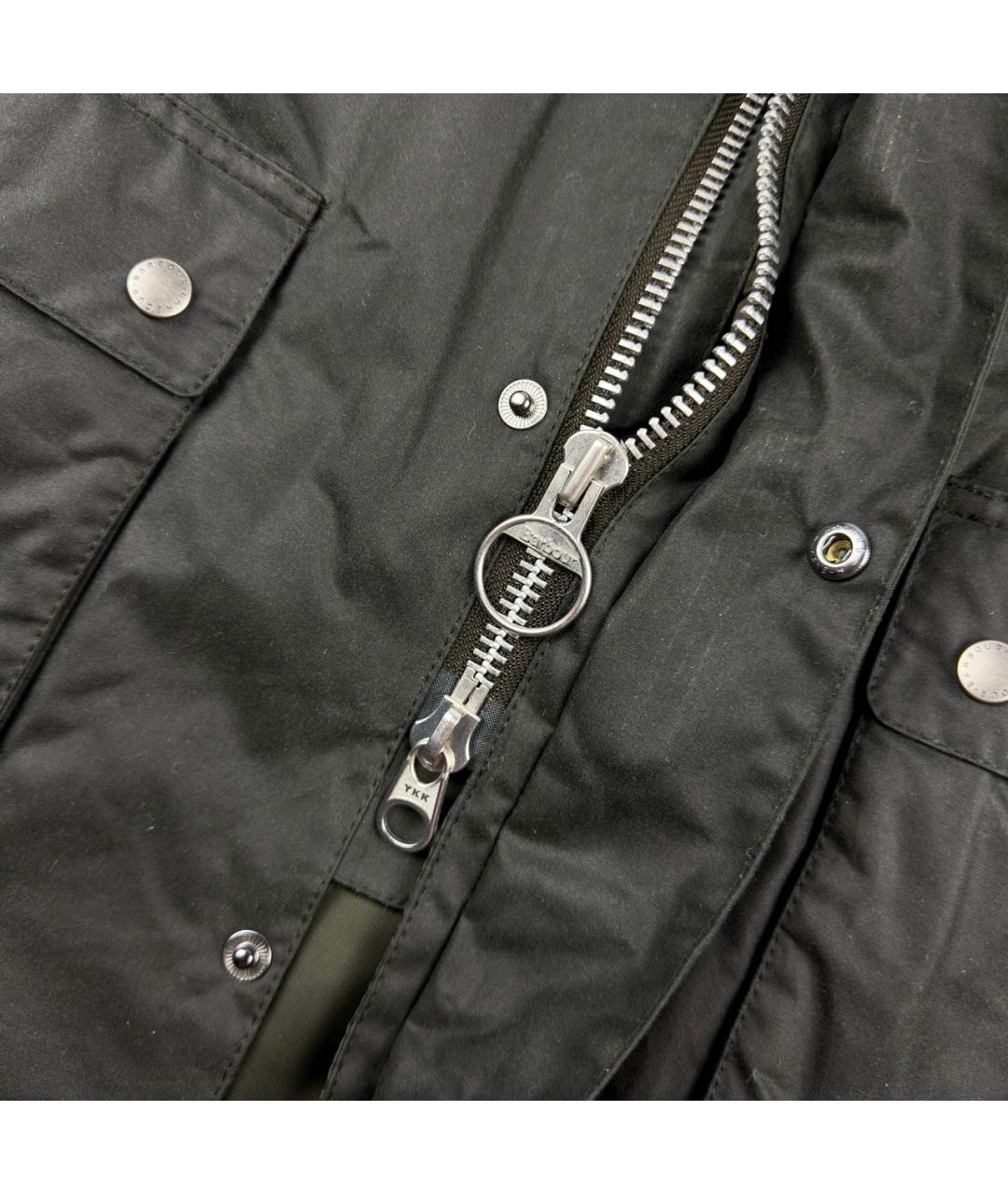 BARBOUR Антрацитовая хлопковая куртка, фото 8