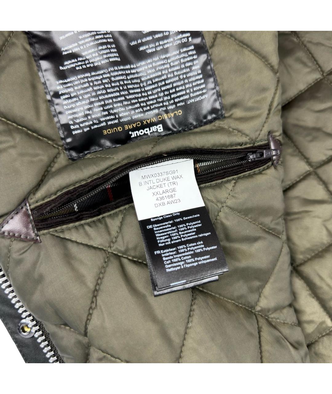 BARBOUR Антрацитовая хлопковая куртка, фото 7