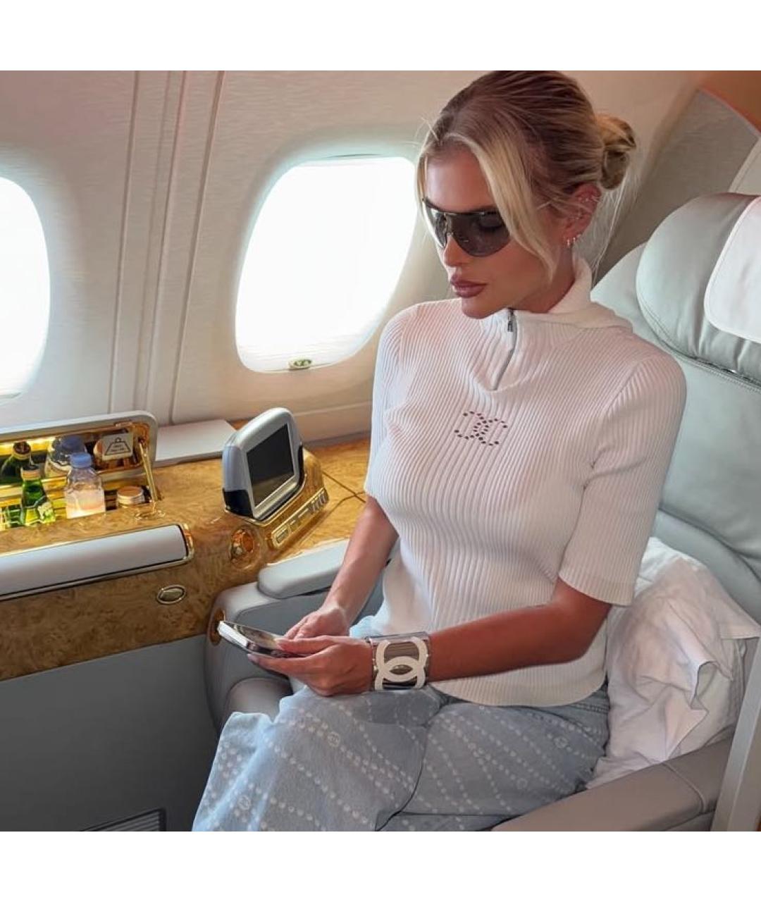 CHANEL Серебрянный металлический браслет, фото 4