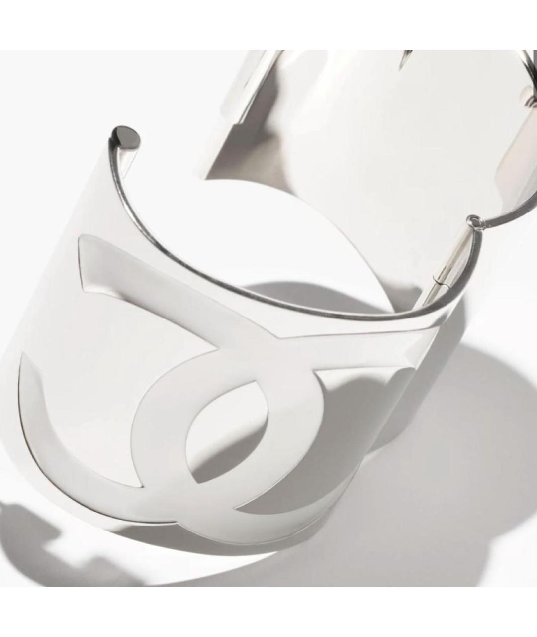 CHANEL Серебрянный металлический браслет, фото 2