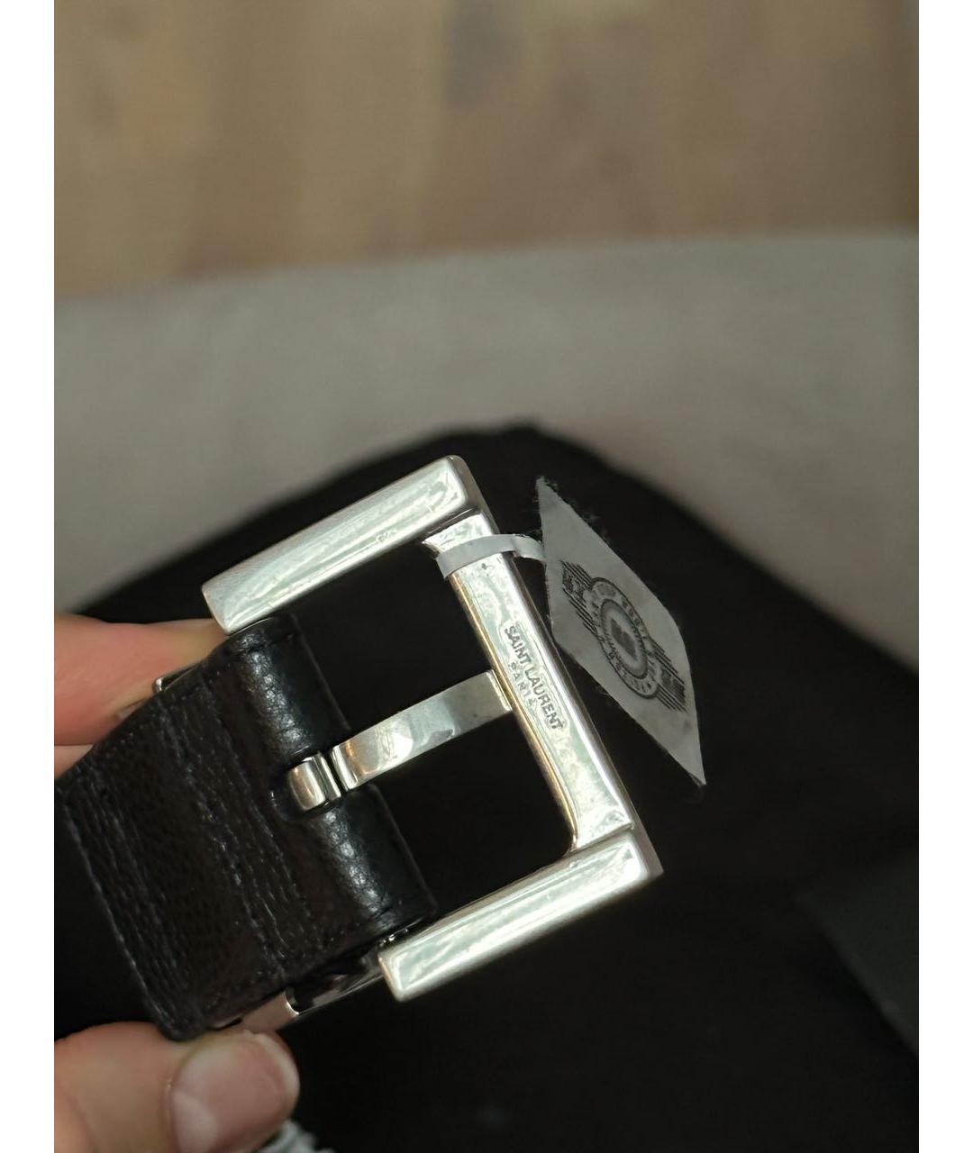 YVES SAINT LAURENT BEAUTY Черный кожаный ремень, фото 4