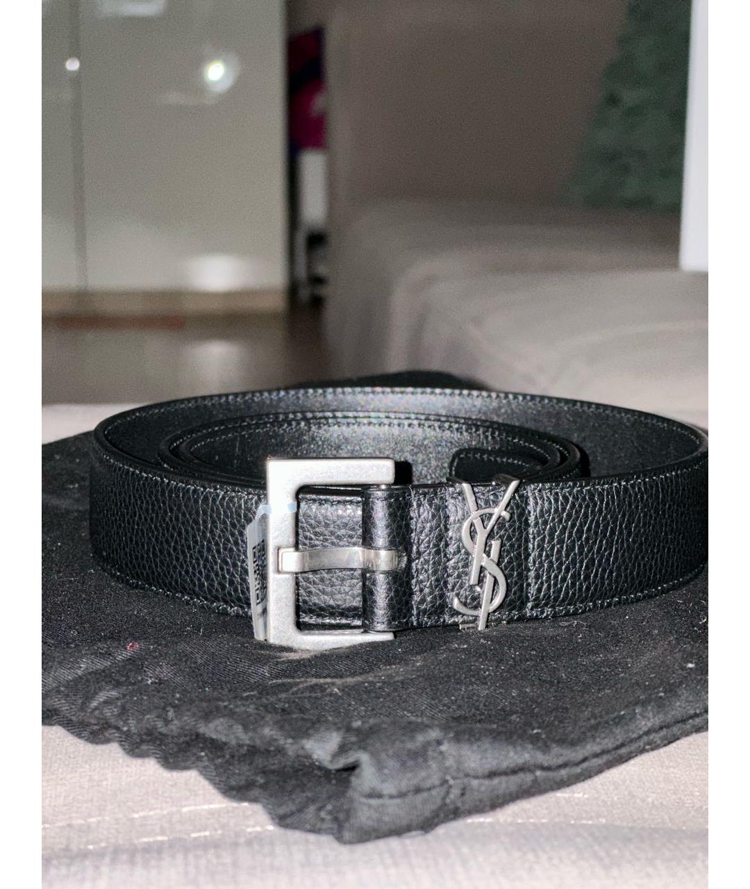 YVES SAINT LAURENT BEAUTY Черный кожаный ремень, фото 6