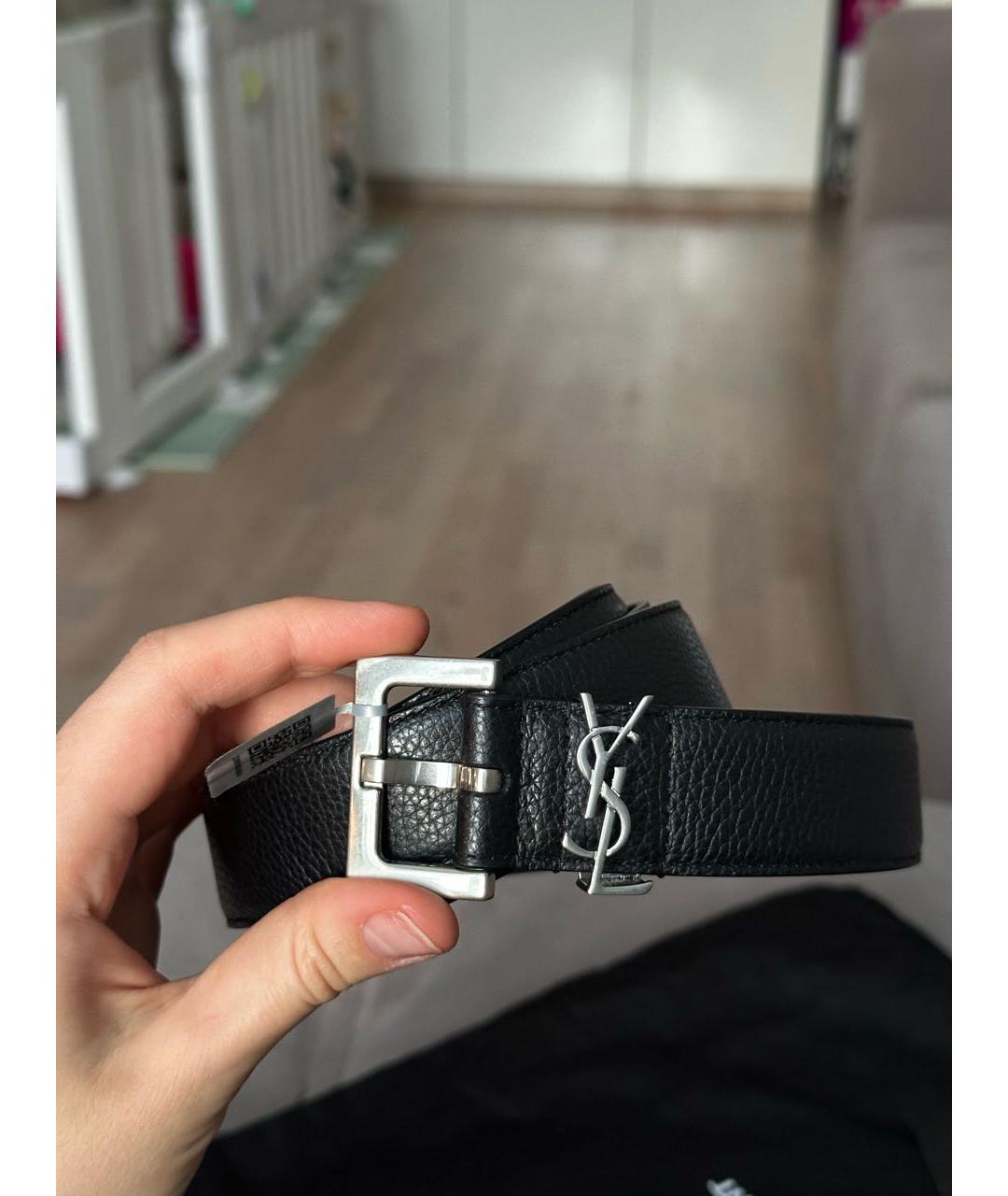 YVES SAINT LAURENT BEAUTY Черный кожаный ремень, фото 7