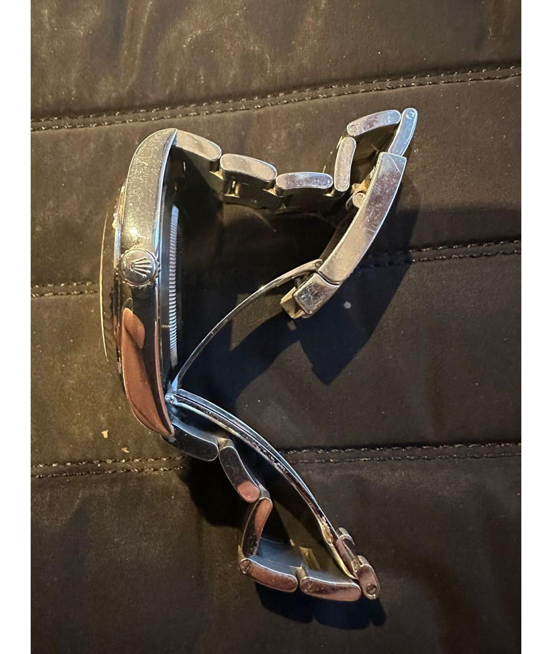 ROLEX Серебряные стальные часы, фото 3