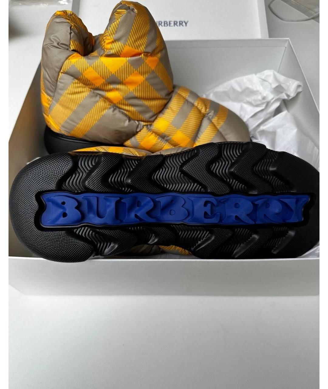 BURBERRY Мульти текстильные высокие ботинки, фото 7