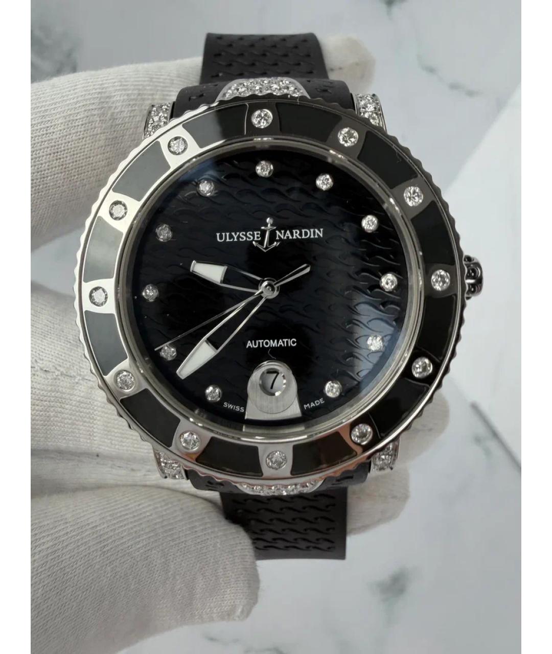 Ulysse Nardin Черные металлические часы, фото 3