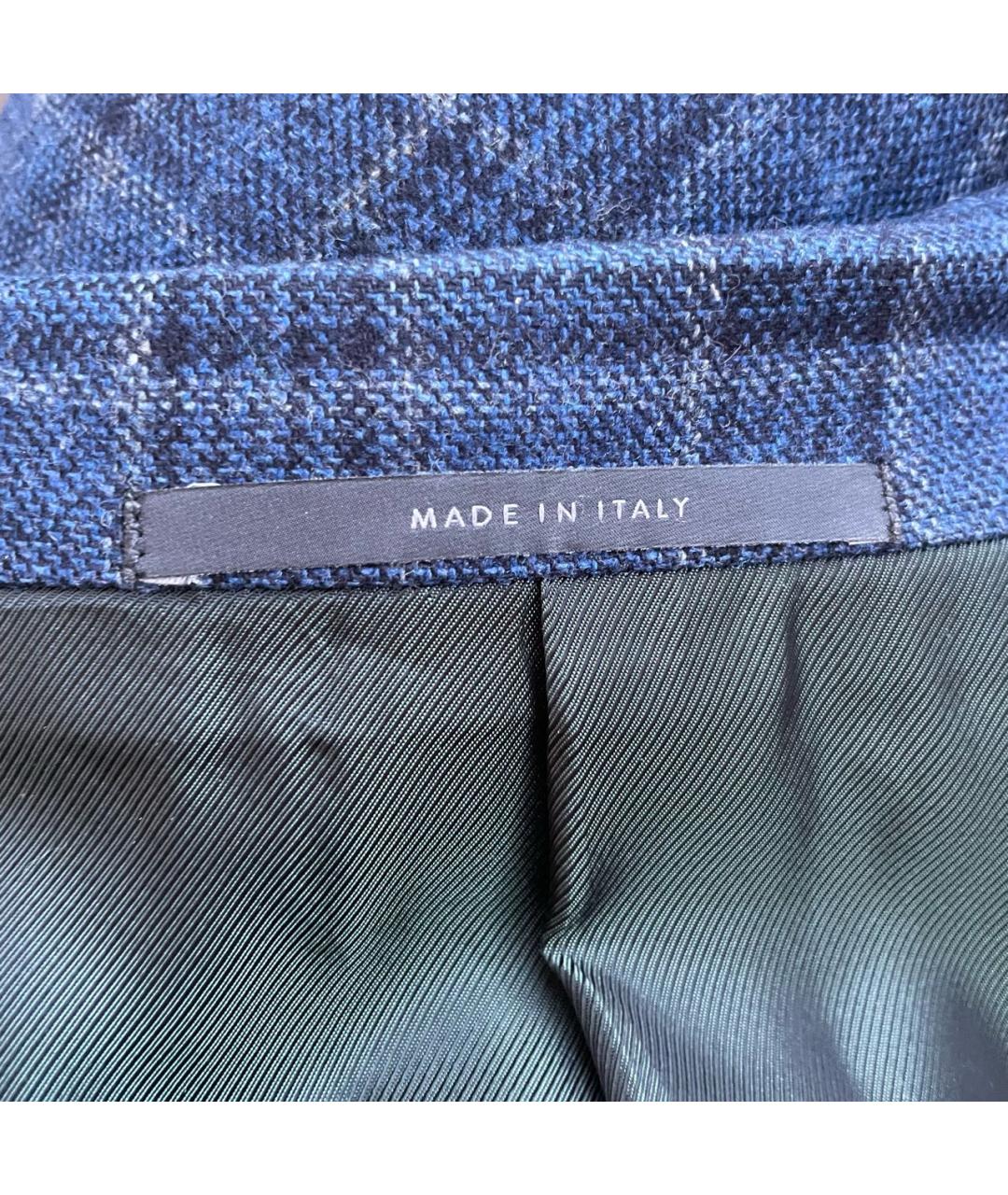PAL ZILERI Синий шерстяной пиджак, фото 7