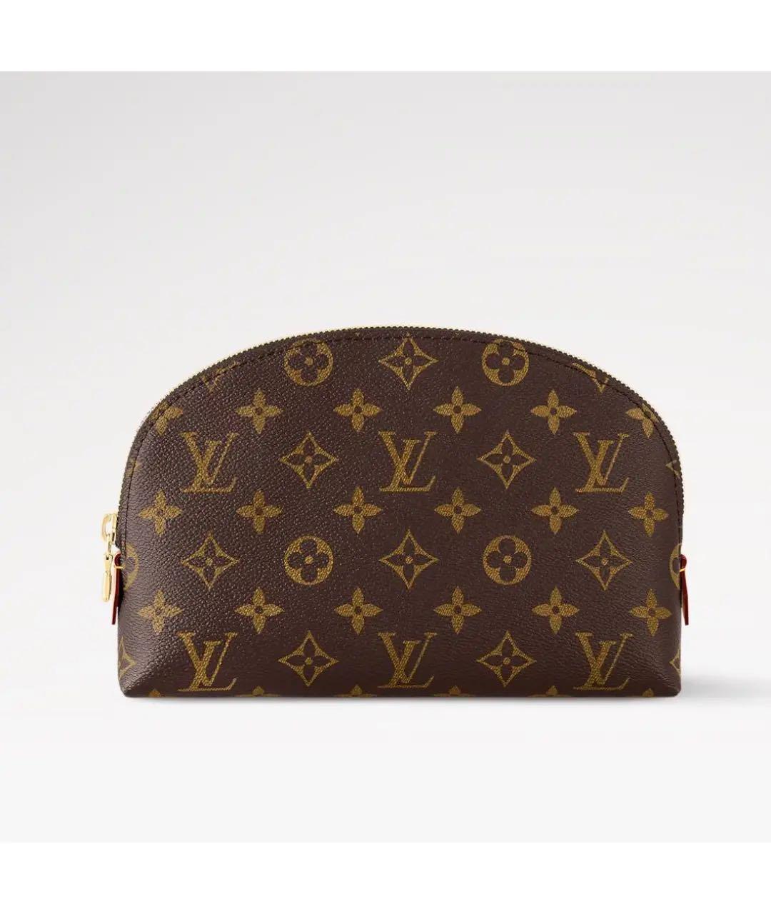LOUIS VUITTON Коричневая косметичка, фото 9