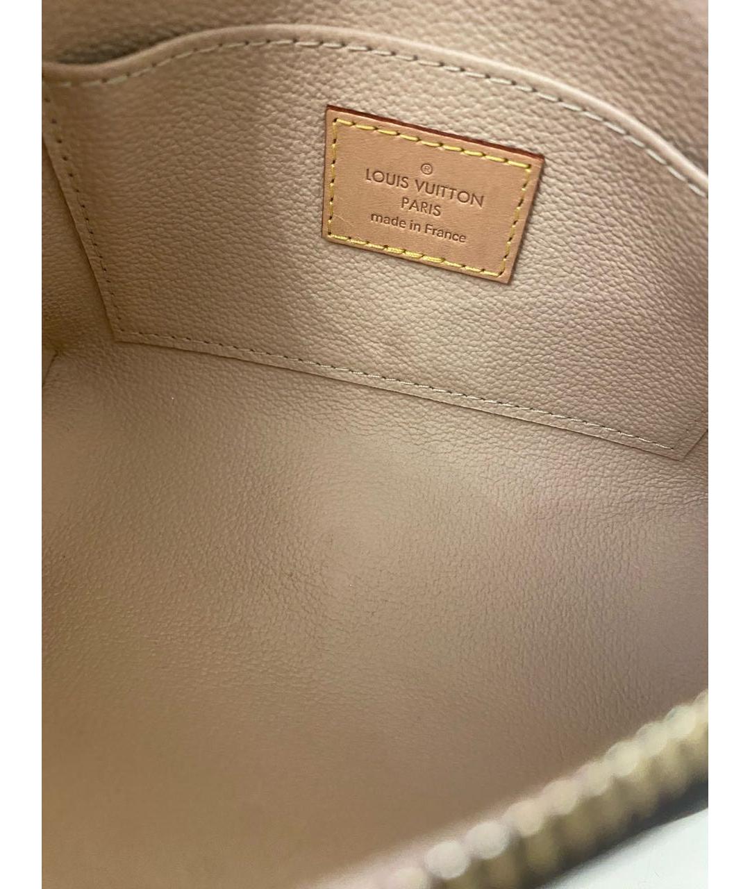 LOUIS VUITTON Коричневая косметичка, фото 7