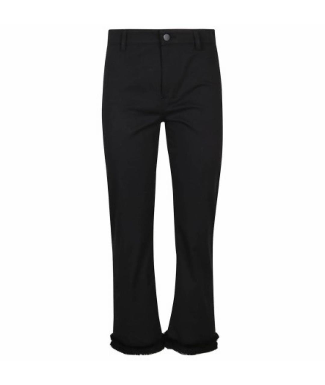 'S MAX MARA Черные хлопко-эластановые прямые джинсы, фото 8