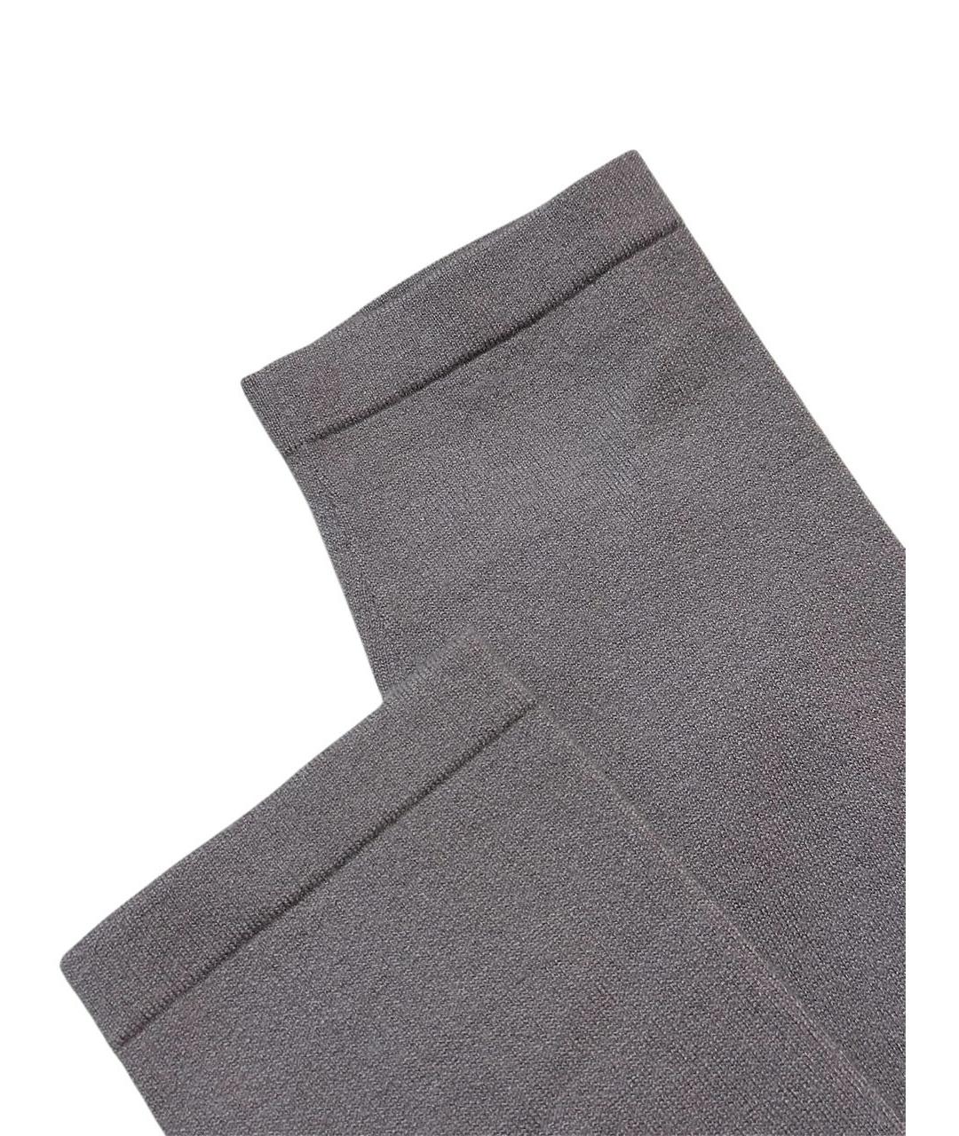 LORO PIANA Антрацитовые кашемировые брюки узкие, фото 5