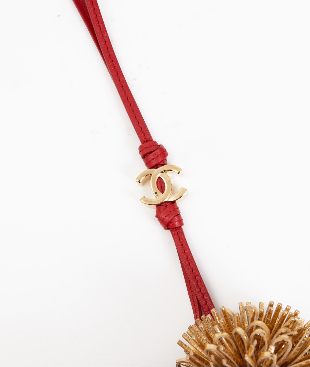 CHANEL Красный брелок, фото 2