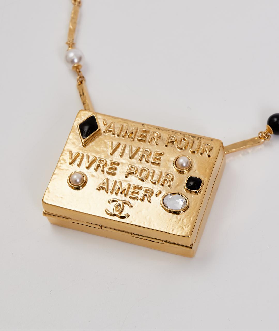 CHANEL Золотое металлическое колье, фото 4