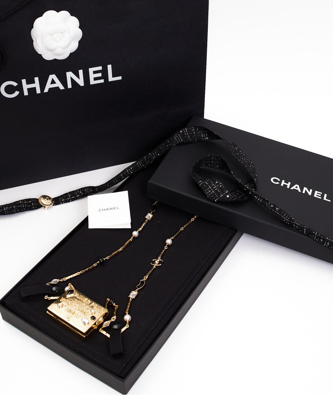 CHANEL Золотое металлическое колье, фото 5