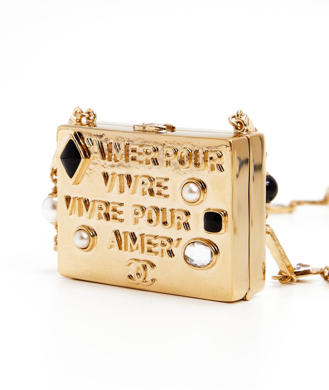 CHANEL Золотое металлическое колье, фото 2