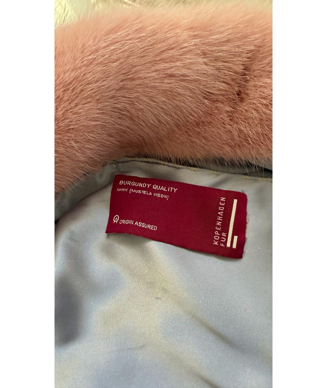 VINICIO PAJARO Розовая меховая шуба, фото 5