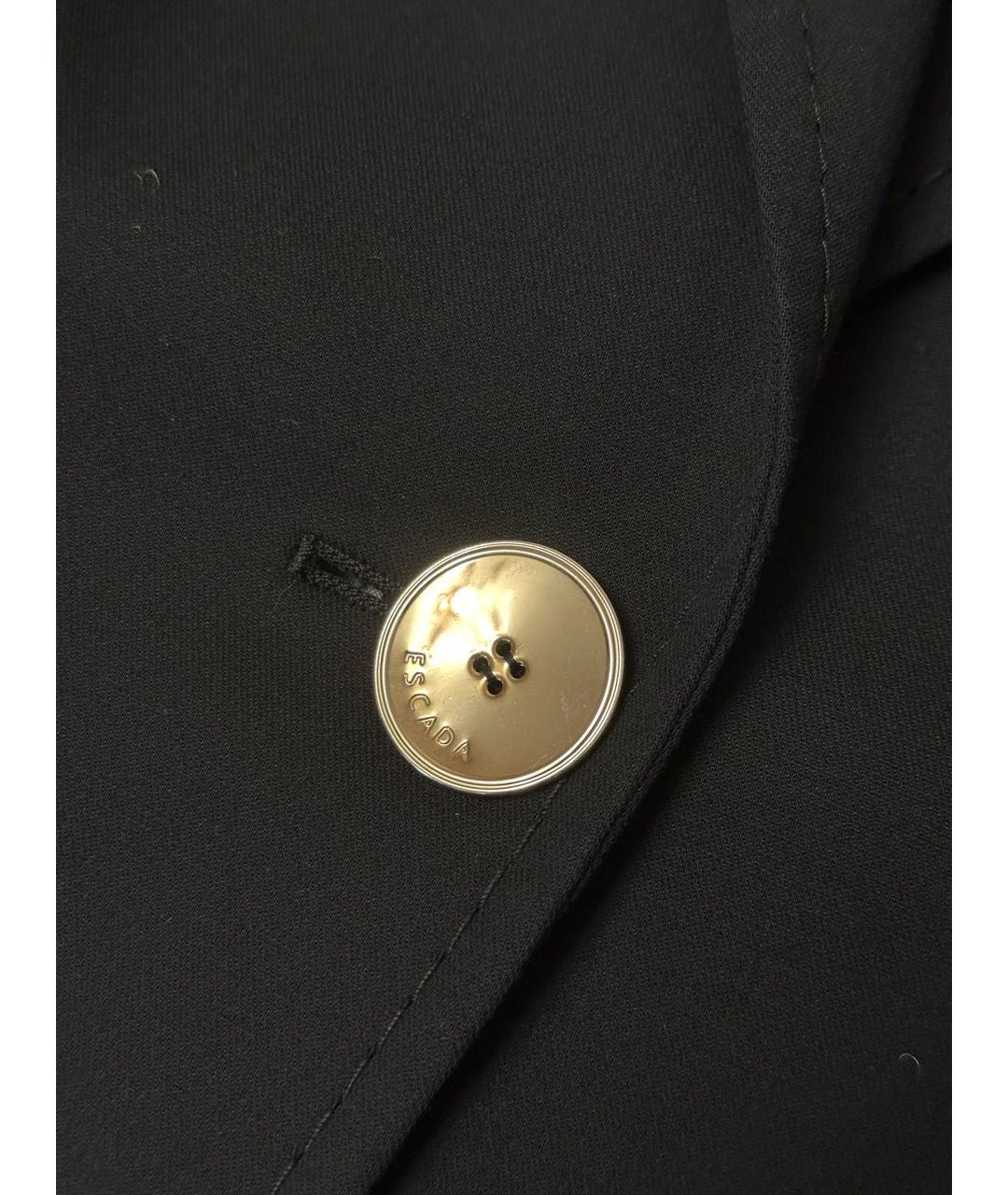 ESCADA Черный хлопко-эластановый жакет/пиджак, фото 6