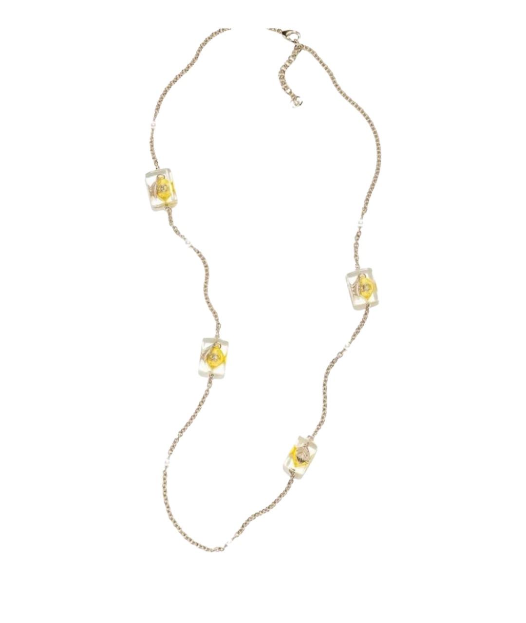 CHANEL Золотое металлическое колье, фото 1