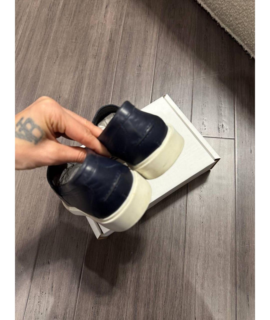 CHRISTIAN DIOR Темно-синие кожаные лоферы, фото 3