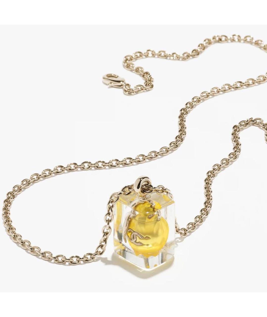 CHANEL Золотая металлическая подвеска, фото 2